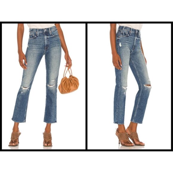 💕MOTHER SUPERIOR💕 High Waisted Rider Ankle Jeans ~ Far Beyond The Sky 28 NWOT - Picture 8 of 16